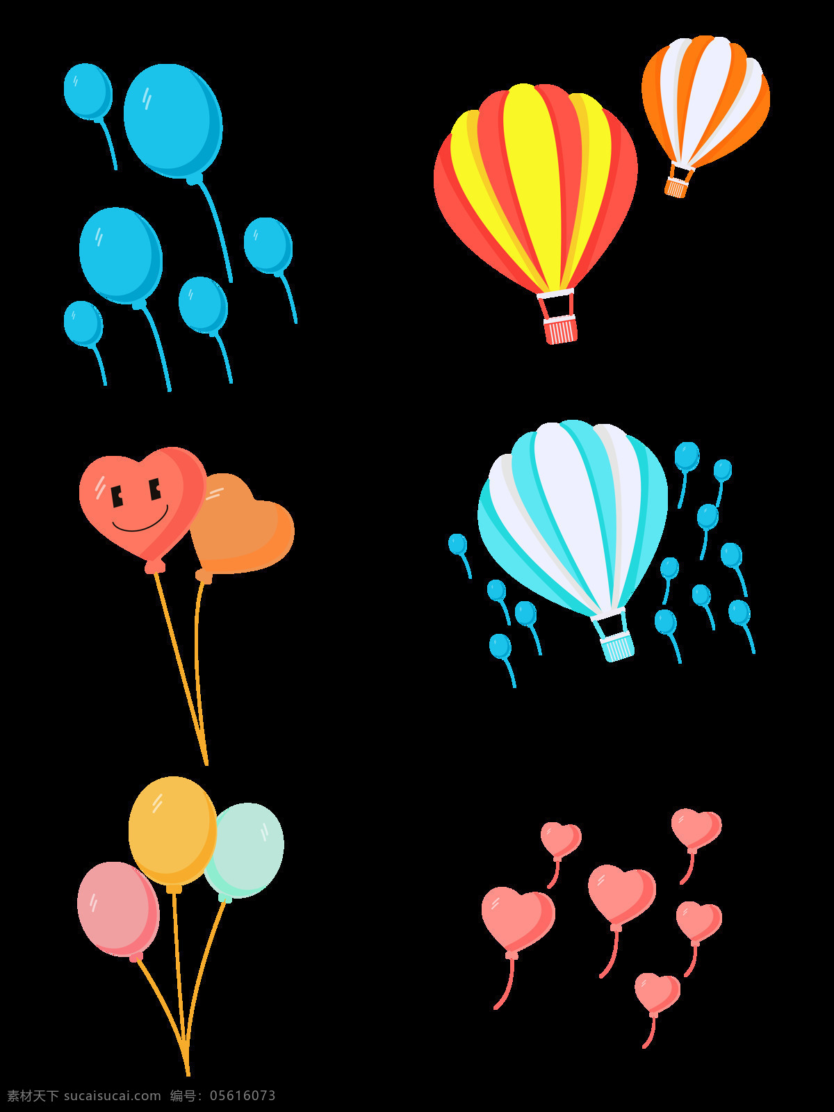 气球图片 气球 免扣气球 气球素材 彩色气球 气球png 桃心气球 设计素材 png元素 共享素材