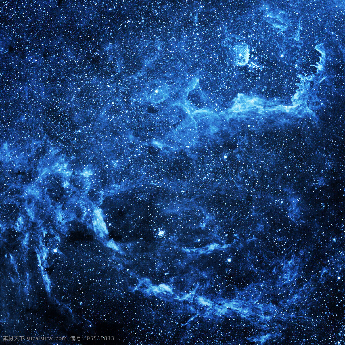 蓝色宇宙背景 蓝色 星系 星空 宇宙 宇宙太空 环境家居