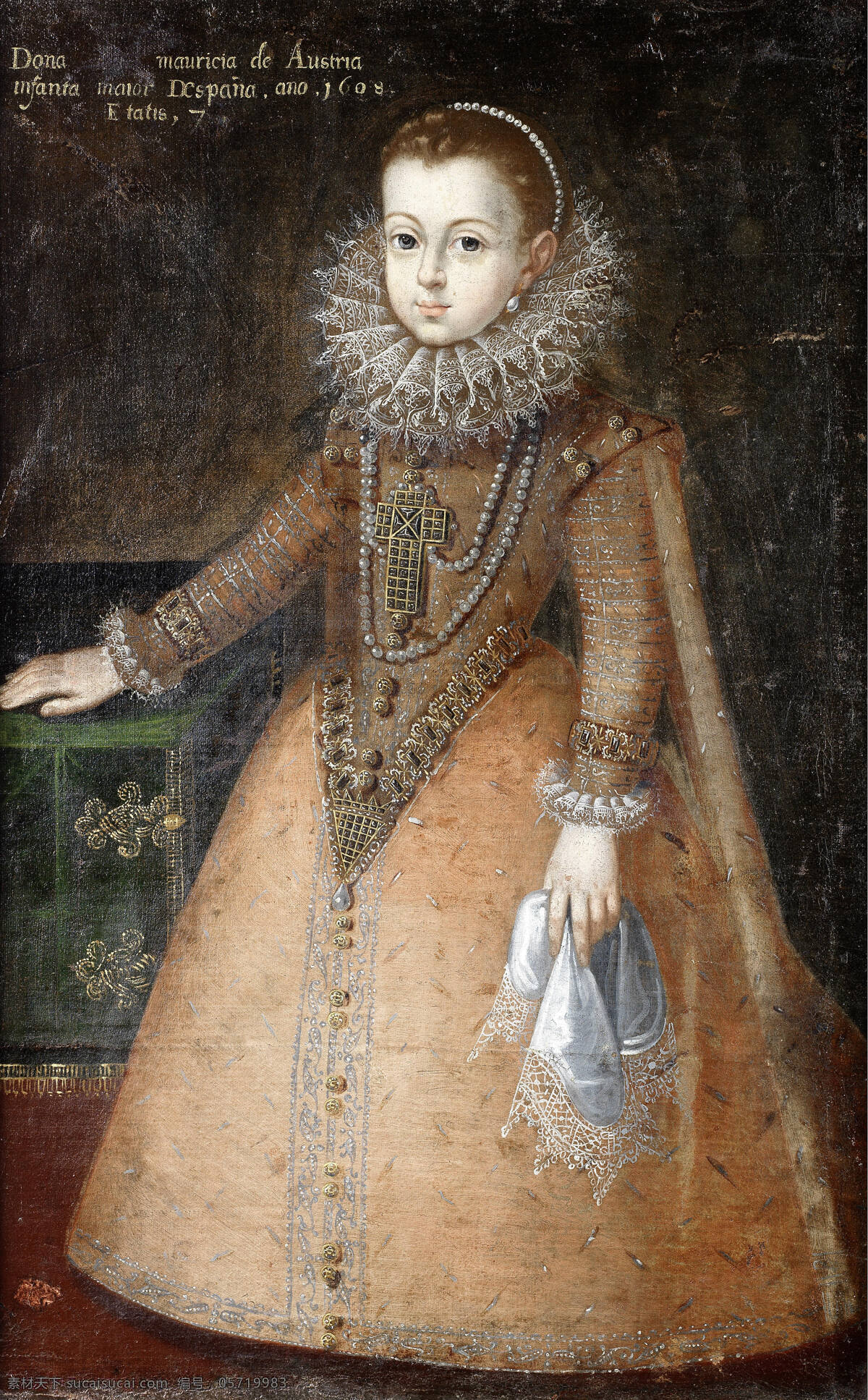 古典油画 绘画书法 文化艺术 油画 奥地利 安娜 设计素材 模板下载 奥地利的安娜 西班牙公主 菲利普 三世 长女 路易十三之妻 法国王后 路易十四之母 童年时代 巴洛克时代