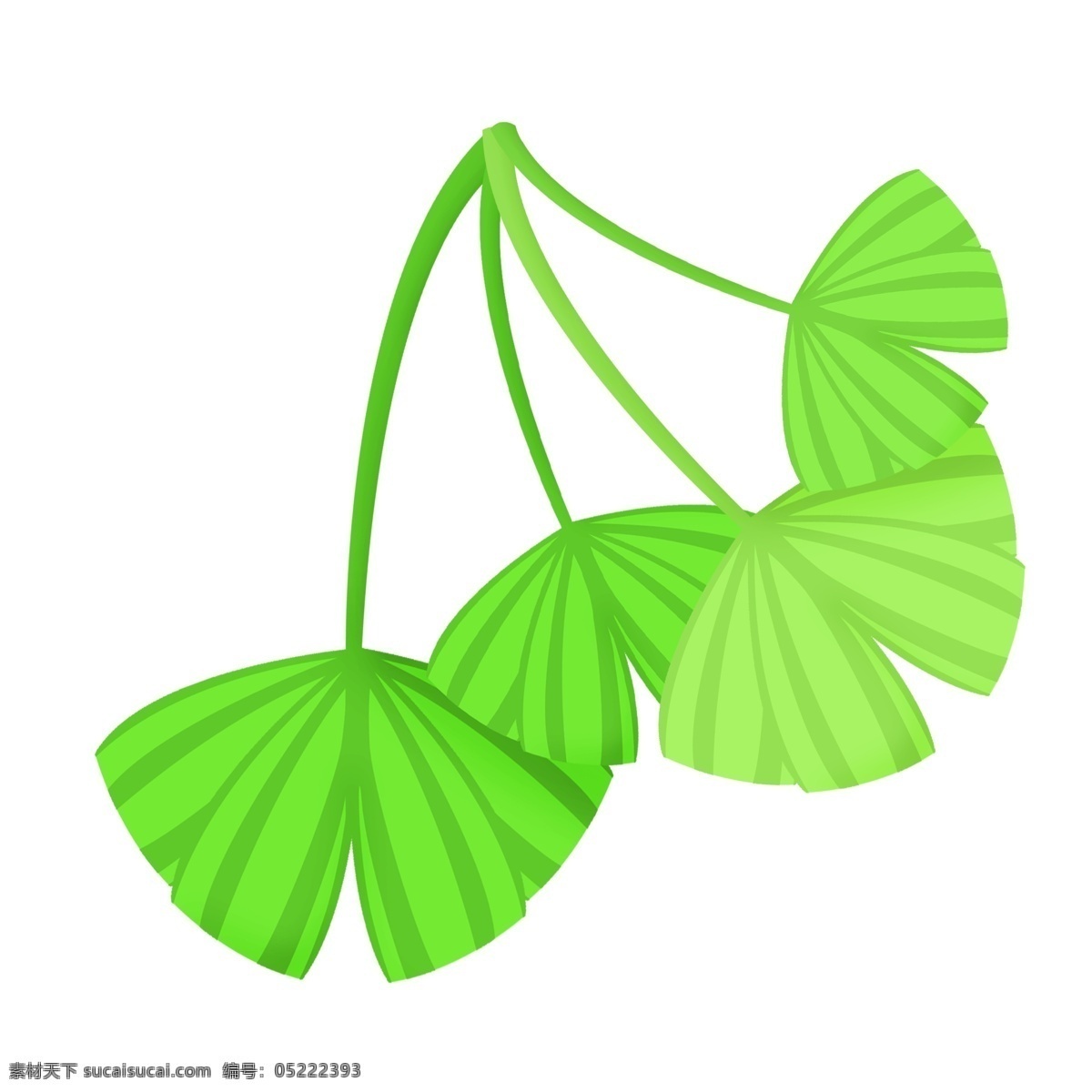 扇子 树叶 植物 插画 扇子形状 彩色树叶 扇子树叶 漂亮的树叶 美丽的树叶 精美的树叶 卡通插画 树叶装饰