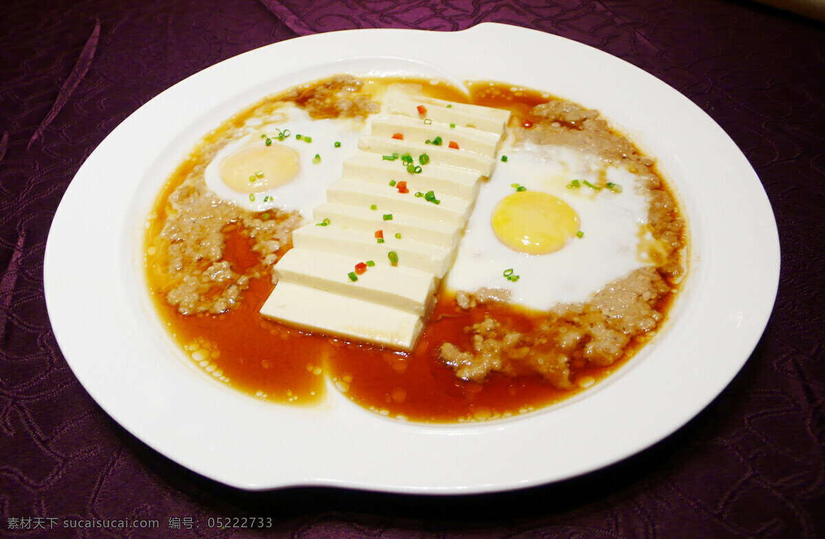 过桥豆腐 美食 菜品 菜谱 餐饮 传统 中餐 色香味 绿色食品 粤菜 杭帮菜 豆腐 清蒸 鸡蛋 肉末 高清 写真照片 传统美食 餐饮美食