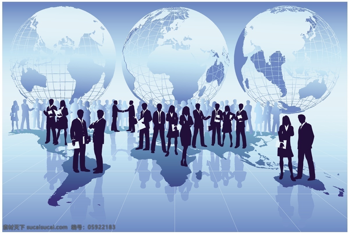 商务 人物 形态 剪影 矢量图 矢量人物