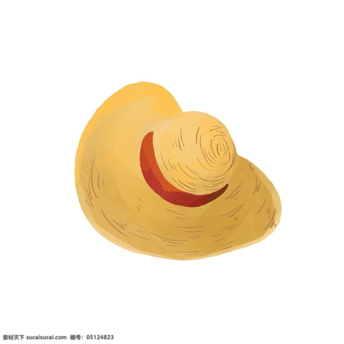 夏日 季节 度假 草帽 遮阳帽 度假帽子 宽檐帽 法式帽 草编帽 红色 黄色 金色 驼色 海报 插画
