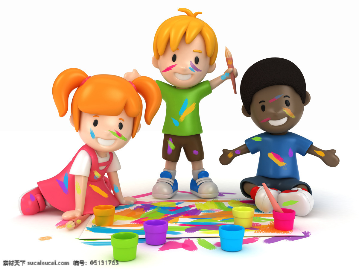 快乐学习 3d 3d设计 创意 儿童 开心 快乐 生活 小人 幸福 童年 学习 爱学习