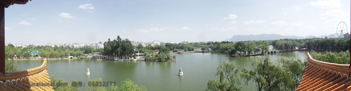 白云 风景名胜 古楼 荷花 蓝天 绿水 游艇 大观 楼上 看 滇池 大观楼 西山 翠羽 丹霞 萍天 苇地 蟹屿 螺洲 白塔 曲桥 柳岸 修竹 情寄睡美人 山水美景 自然景观 风景 生活 旅游餐饮