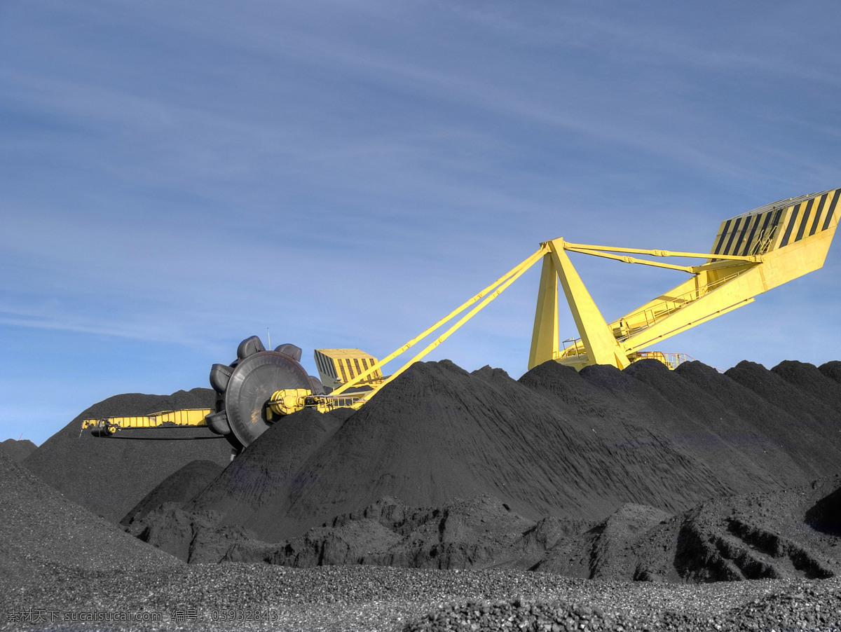 煤炭煤场 煤炭 煤场 工业生产 现代科技