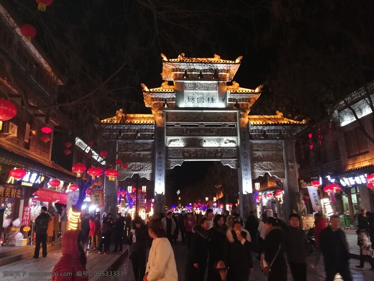 青州古城夜景 夜景 水母 青州 宋城 偶园街 旅游摄影 国内旅游