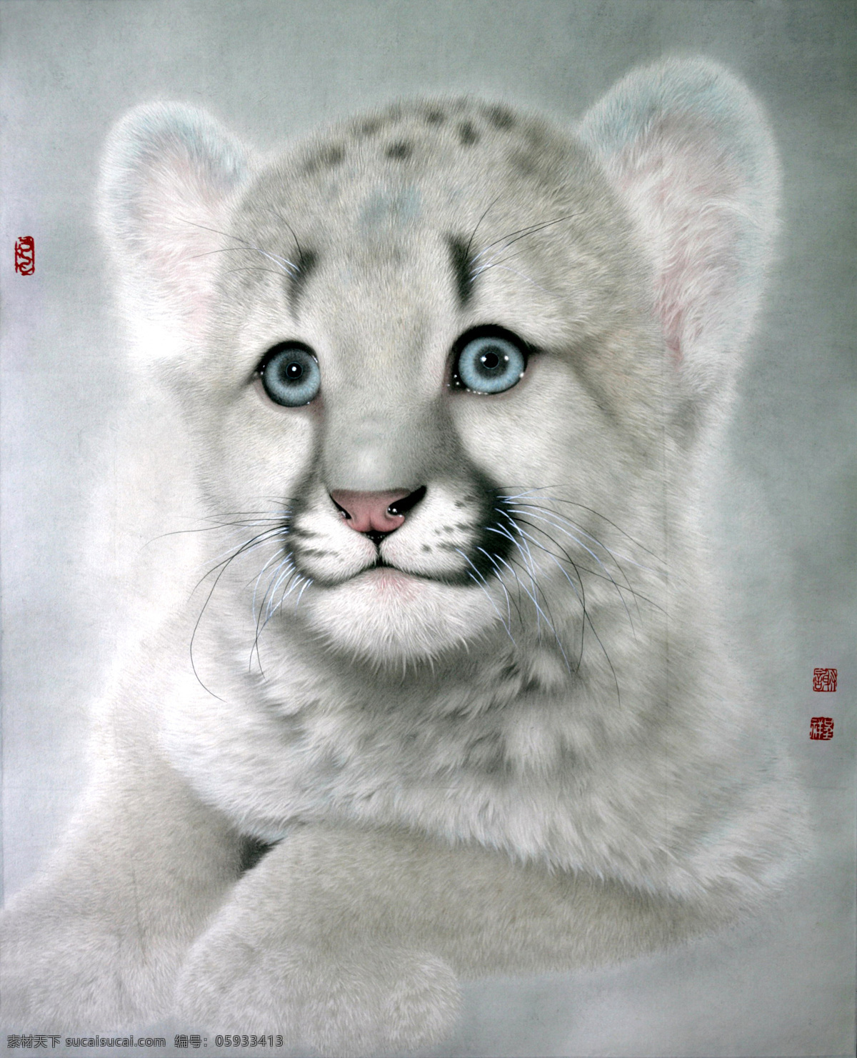 豹子 彩墨画 国画艺术 绘画 绘画书法 美术 书法 小 豹 仔 设计素材 模板下载 小豹仔 中国画 水墨画 野兽 小豹 姿势 印章 国画集48 文化艺术 家居装饰素材 雕刻 图案