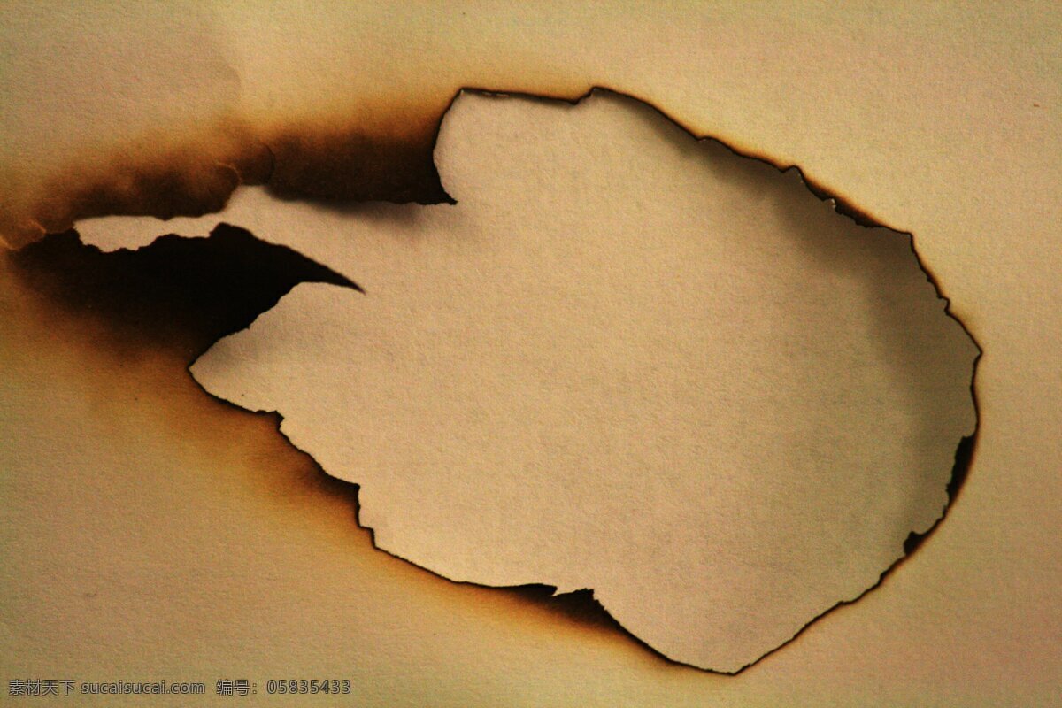 纸张 燃烧 灰烬 破洞 复古纸张 纸质