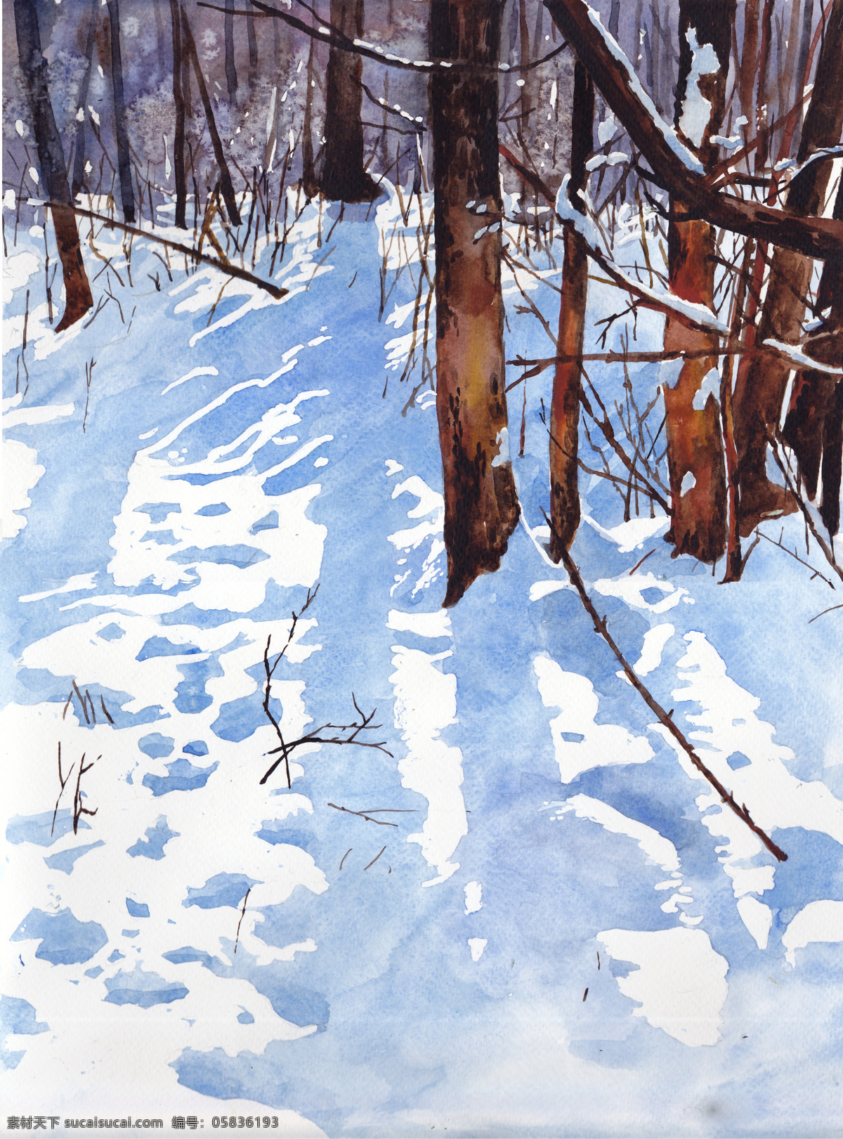 雪景色 油彩画 雪风景油画图片大全-雪风景油画背景图片-我图网