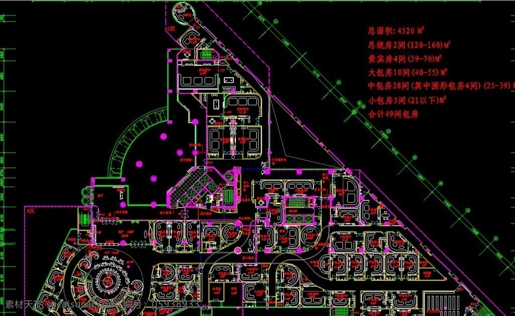 ktv 三层平面布置 娱乐 卡拉ok 音响 沙发 电视 k歌 vod 包厢 音乐 休闲 类 cad 图 室内设计 环境设计 源文件 dwg