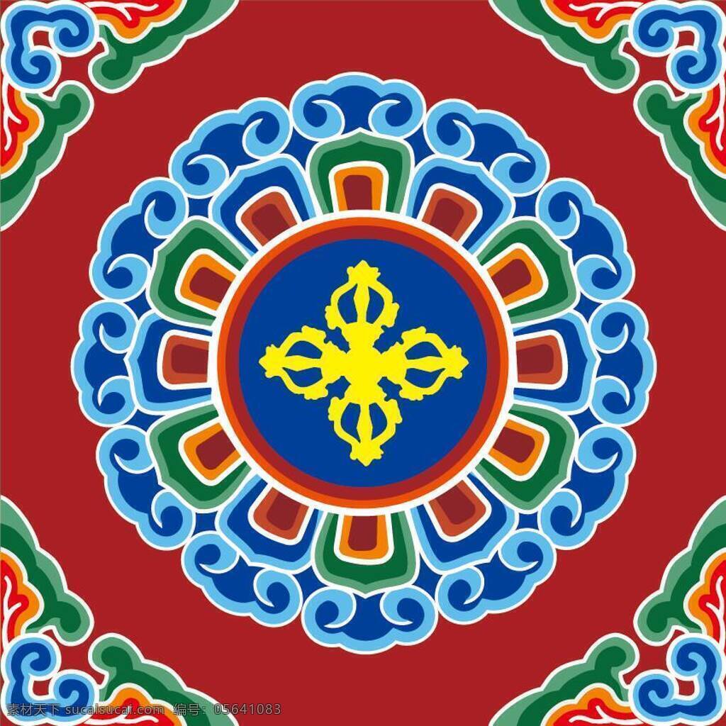 藏传佛教背景 藏传佛教 红蓝 地毯