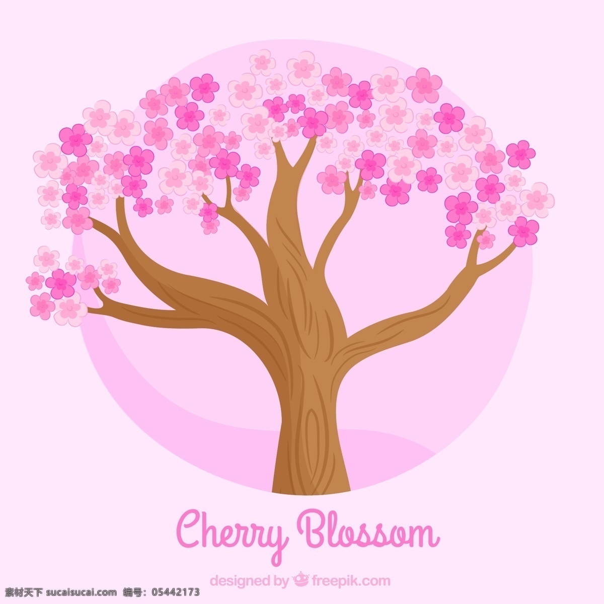 创意 桃花 桃树 粉色 元素 设计素材 创意设计 卡通 可爱 矢量素材 春