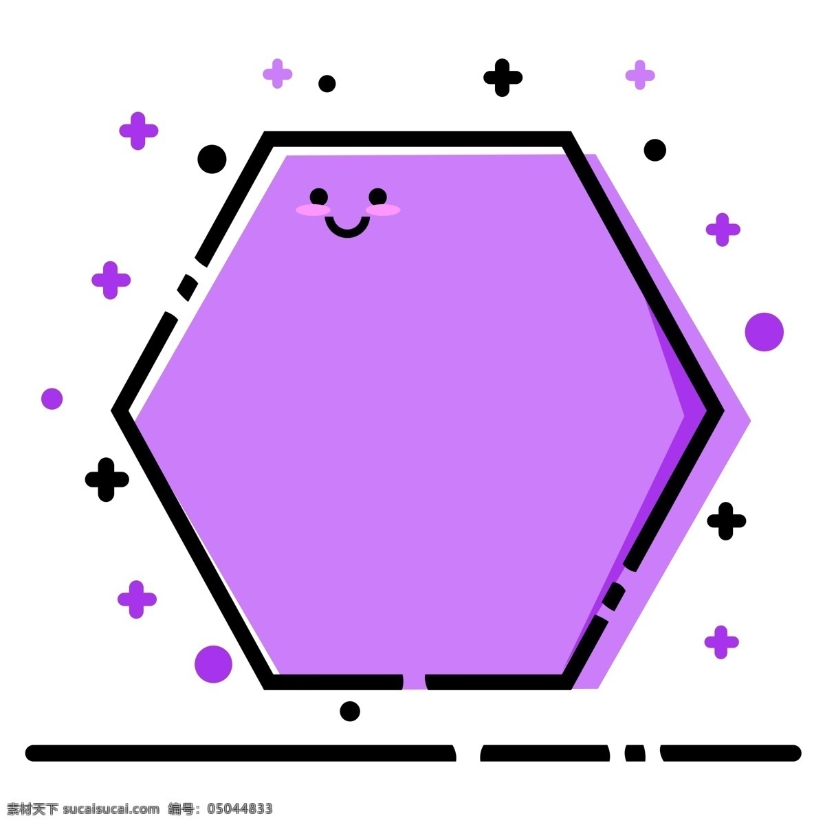 六边形 紫色 meb 风格 纹理 边框 商用 六边形边框 紫色边框 纹理边框 装饰素材 简约 可商用 meb风格 风格化