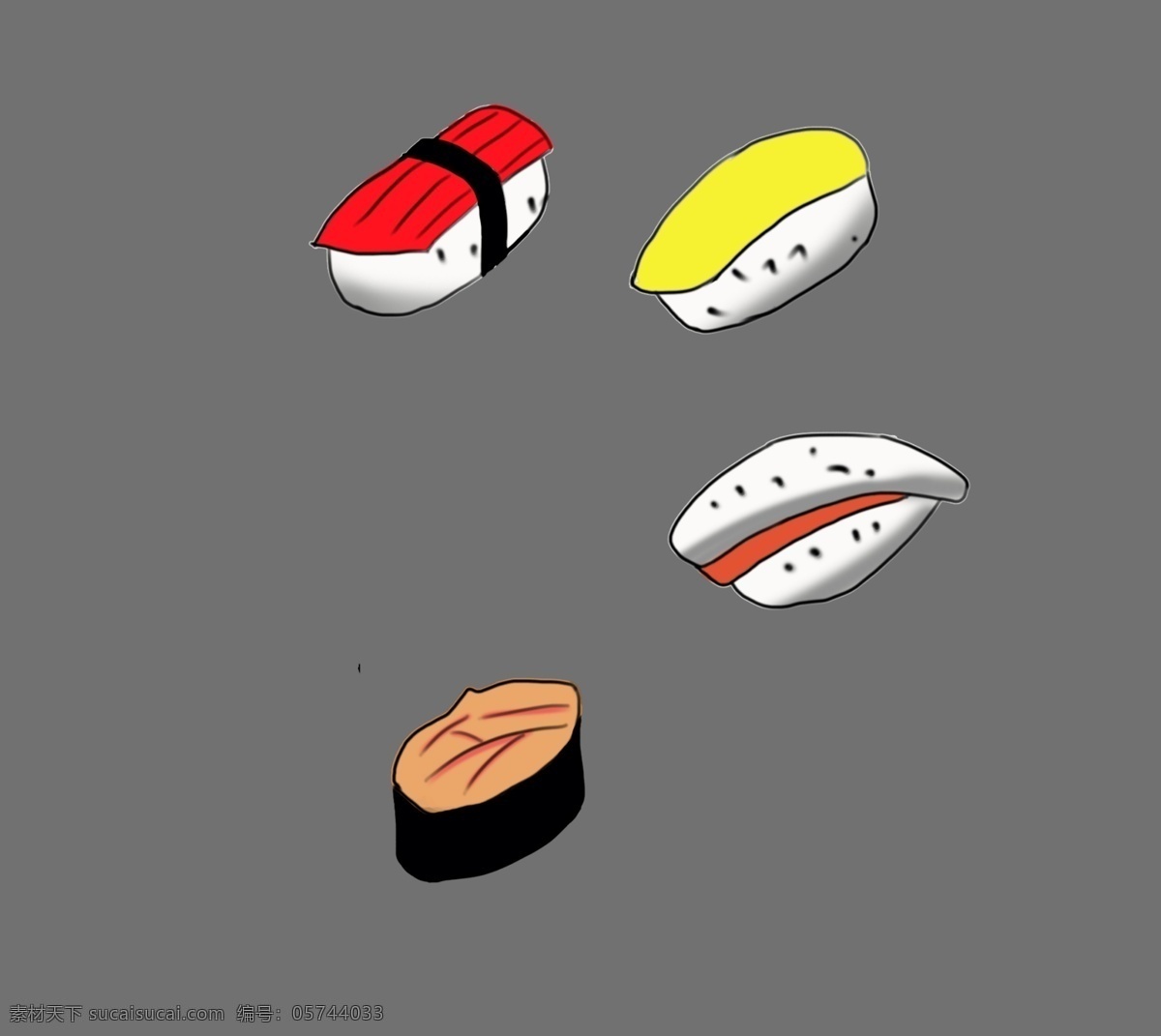 日本 风情 美食 插画 日本的食物 卡通插画 日本插画 日本风情 日本小物 日本标志 日本的美食