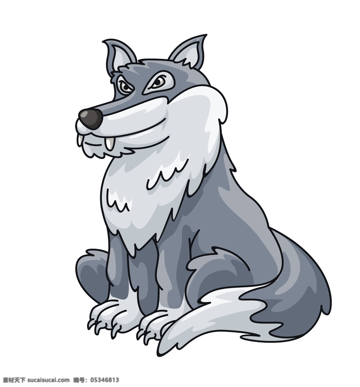 卡通 雪 狼 可爱 动物 矢量 模板下载 素材图片 动物矢量 各种 矢量图 txt
