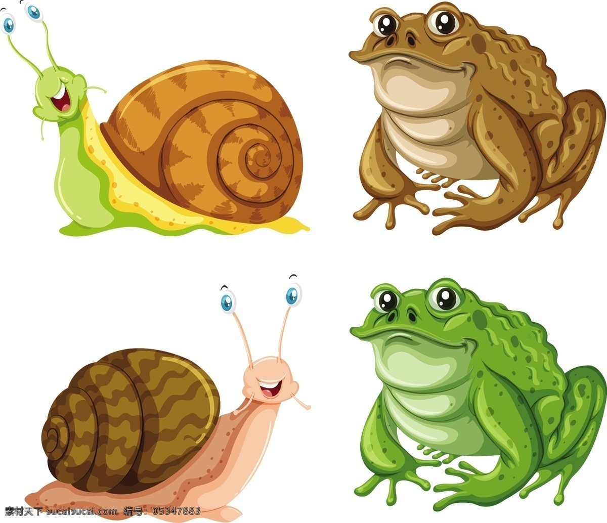 青蛙 蜗牛 癞蛤蟆 插图 矢量 癞蛤蟆插图 矢量素材 卡通动物 动物卡通 手机壳 图案 卡通动物素材 卡通 小 动物图片 可爱 动物