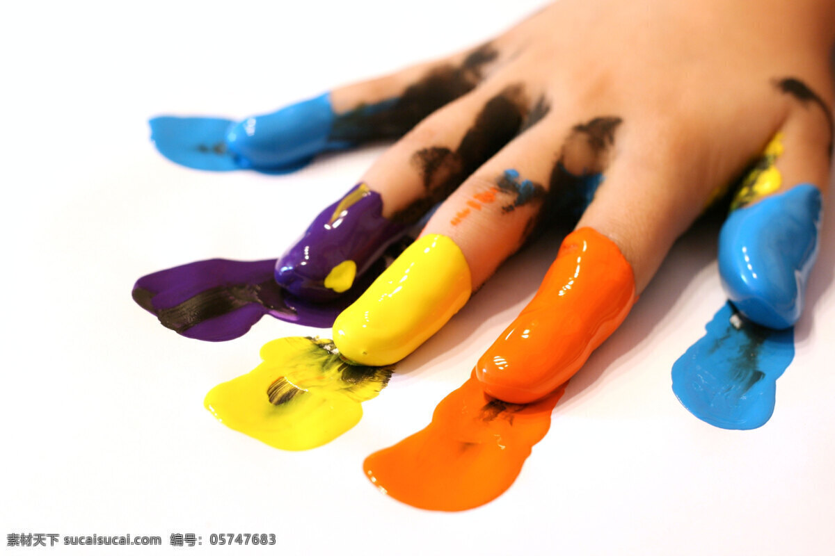 个性 插图 色彩 手 手艺术 表现艺术 染料 文化艺术