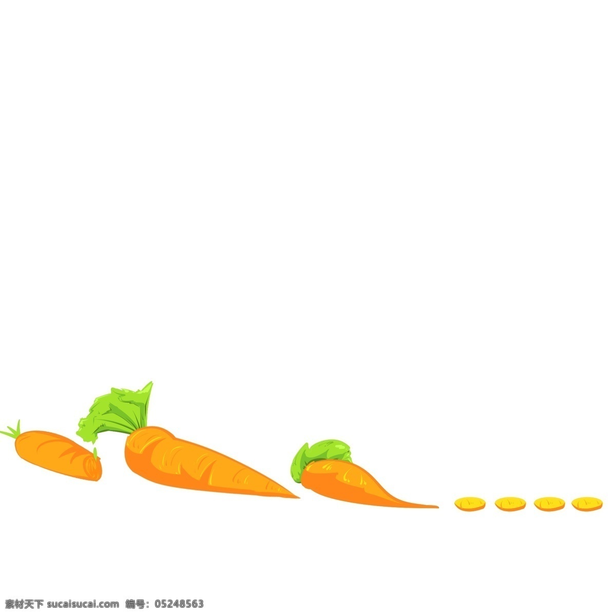 胡萝卜 分割线 插画 黄色的分割线 胡萝卜分割线 蔬菜分割线 食物分割线 创意分割线 分割线插画