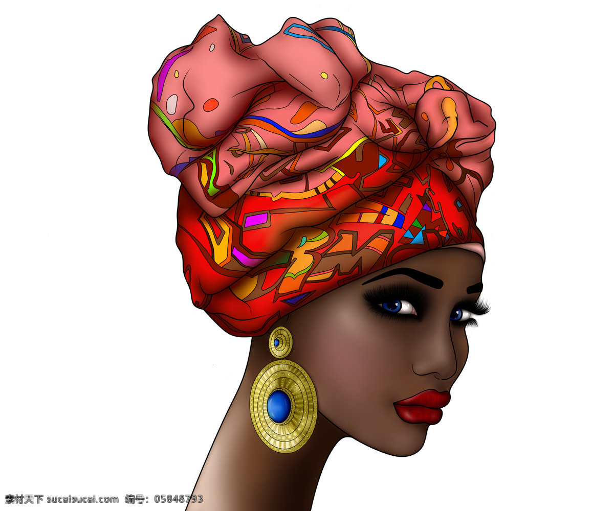 女人头图片 女人头 牌女人头 女人 头像 头巾女 民族风 大牌 女装 时尚女人 非洲女人 黑人