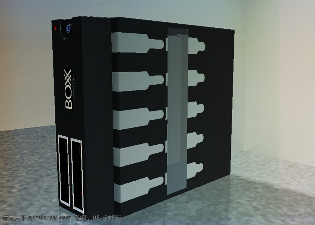 博克斯 芯片 v 工作站 3d模型素材 建筑模型