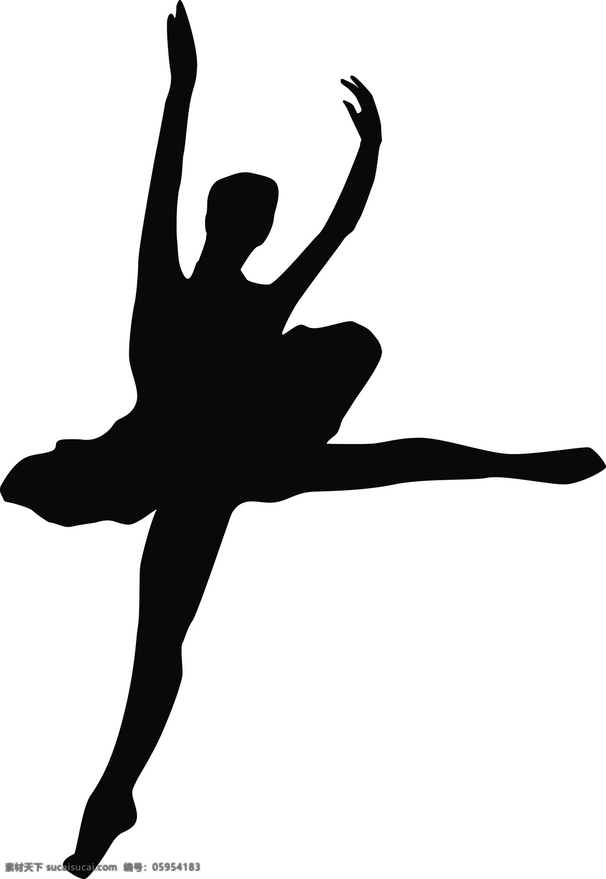 舞蹈班 招生 黑白 剪影 舞蹈训练 芭蕾舞 人物 图案 女生 宣传 手绘 海报 舞蹈 装饰 跳舞 轮廓