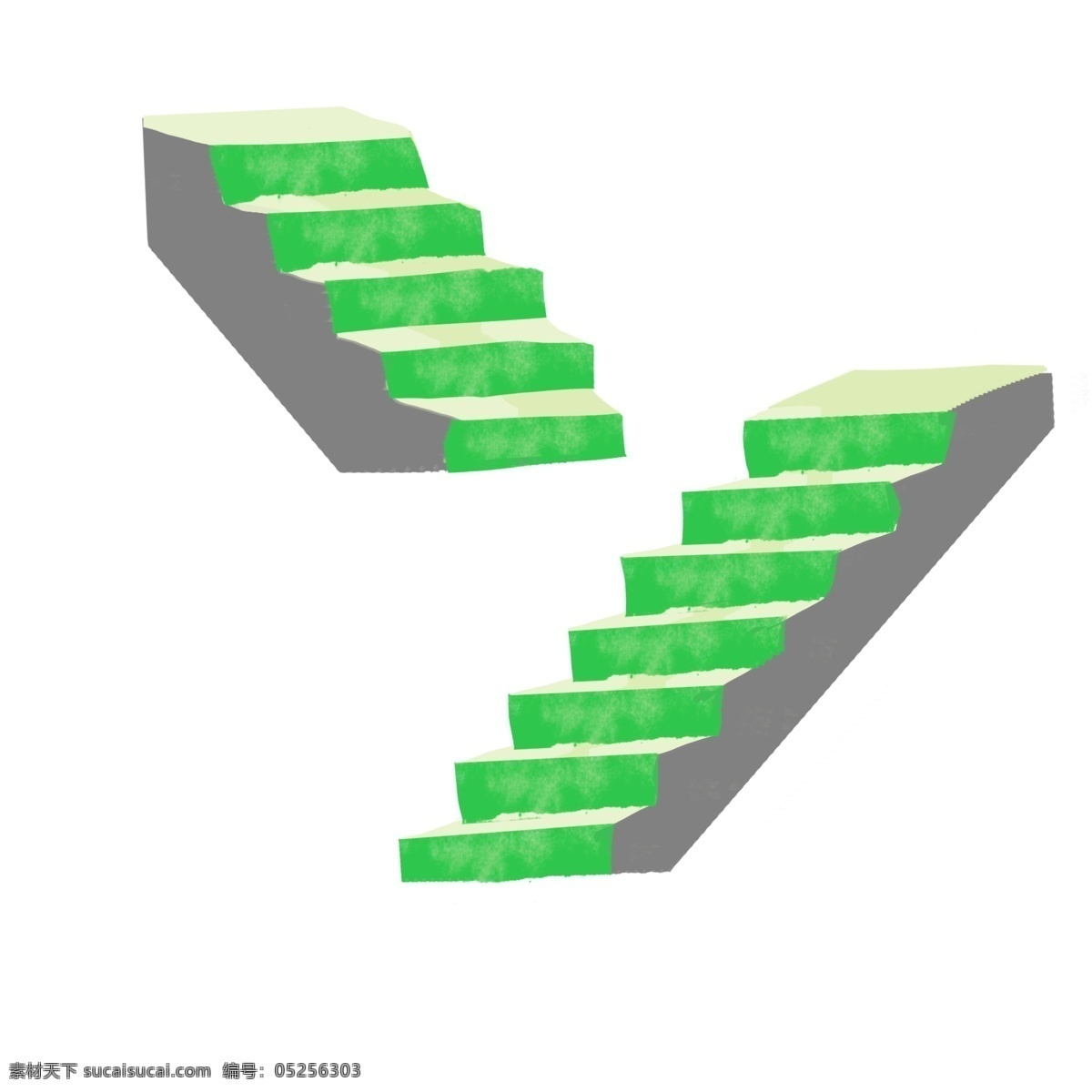 绿色 楼梯 装饰 插画 绿色的楼梯 漂亮的楼梯 立体楼梯 楼梯装饰 楼梯插画 精美楼梯 卡通楼梯