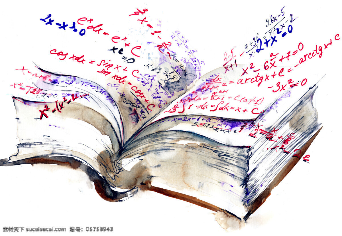 书本 上 英文 书本上的英文 书 墨水 下雨 字迹 抽象 蓝色 办公学习 卡通书本 生活百科
