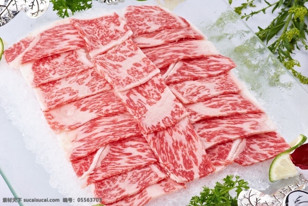 雪花肥牛 牛肉 肉类 火锅原料 美食 新鲜 食物原料 餐饮美食