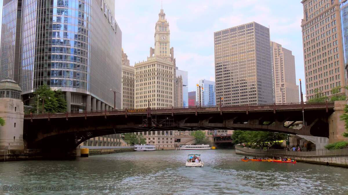 芝加哥 河下 穿 船 城镇和城市 城市 美国 夏天 我们 美利坚合众国 高层 市中心 芝加哥河 摩天大楼 河 水 潮湿的