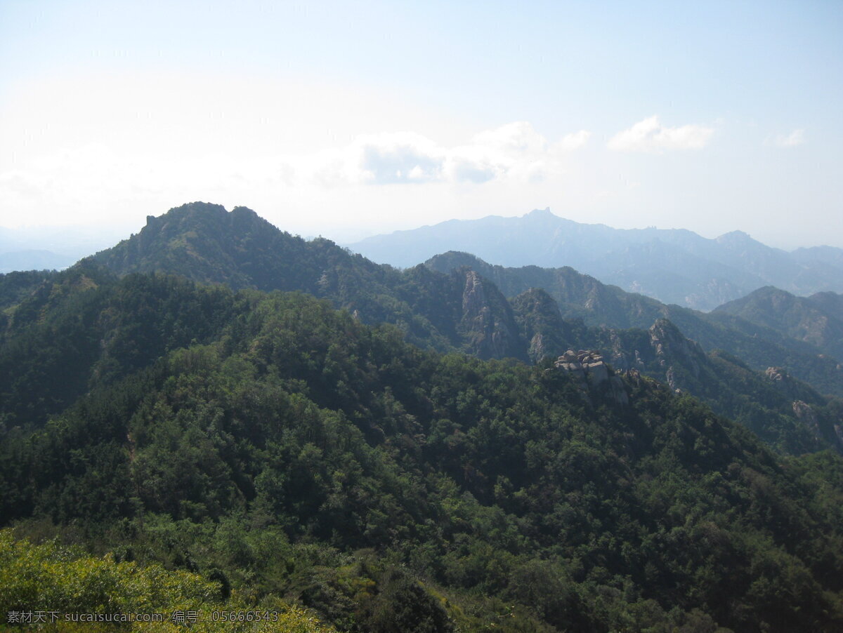 青岛崂山 青岛 崂山 室外 浮山 大山 风景 俯视 海景 山海 晴天 自然景观 山水风景