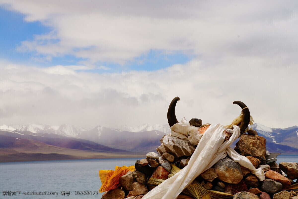 西藏 纳木错 玛尼堆 湖 高原 国内旅游 旅游摄影