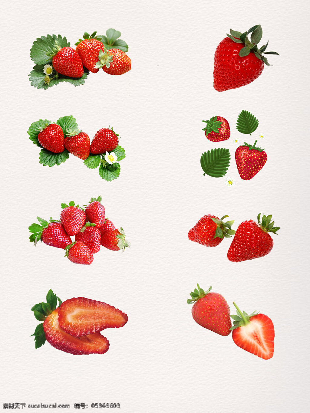 新鲜 草莓 水果 叶子 png素材 草莓高清素材 草莓叶子 红色 红色草莓 健康 新鲜的草莓 新鲜水果 营养