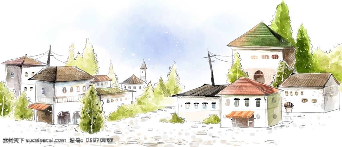 psd分层 分层 房子 风景 卡通房子 卡通风景 屋子 卡通 风景画 模板下载 卡通风景画 线条房子 源文件 家居装饰素材 山水风景画