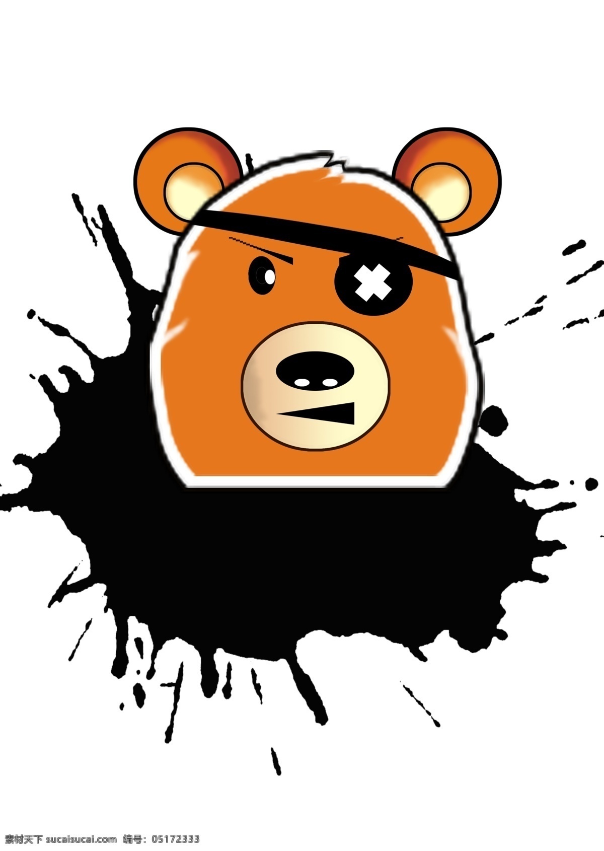 海盗 熊 头像 logo 卡通图案 海盗熊 原创设计 其他原创设计