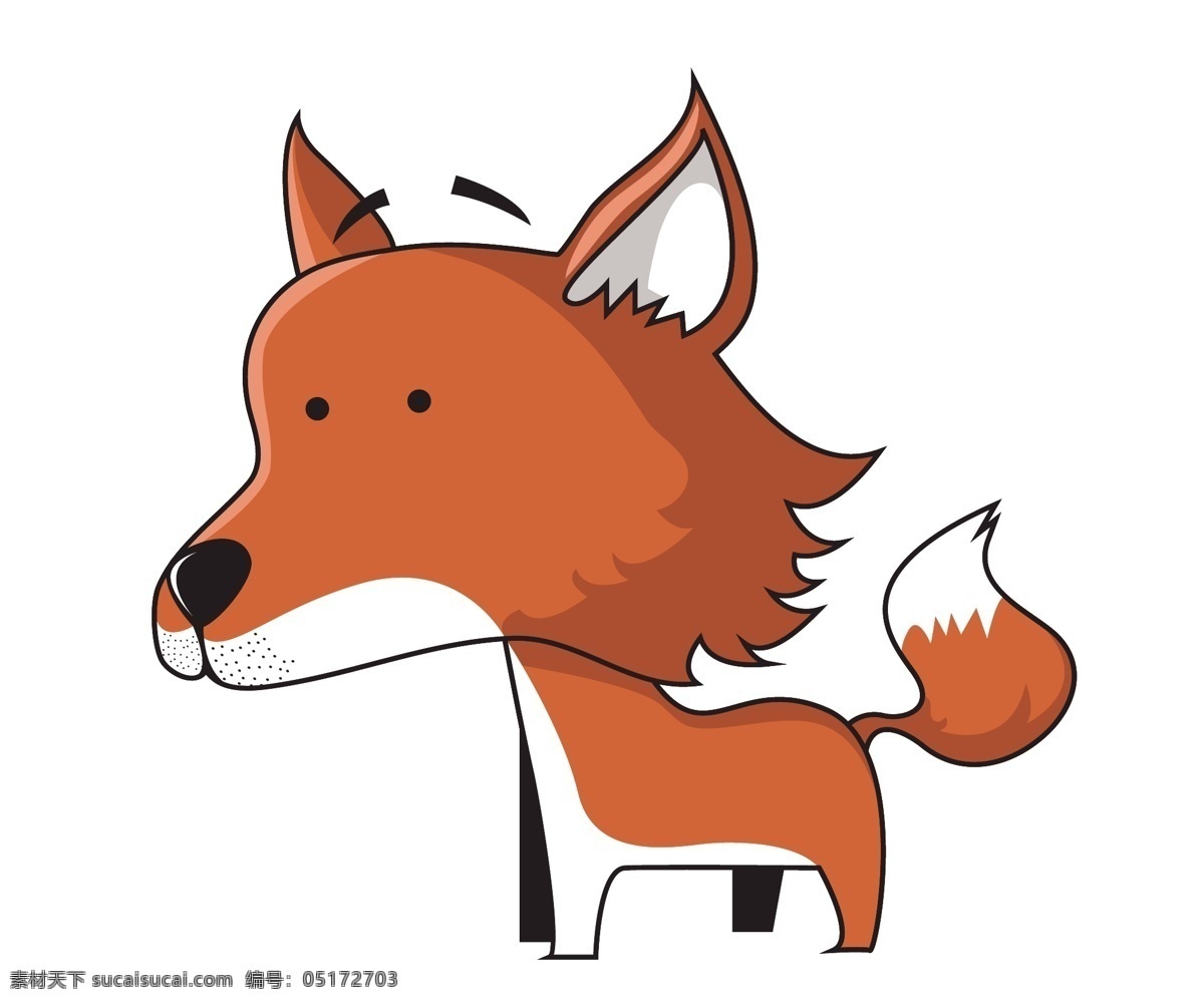 矢量 狐狸 矢量素材 野生动物 卡通 素材图片 动物 卡通动物 矢量动物