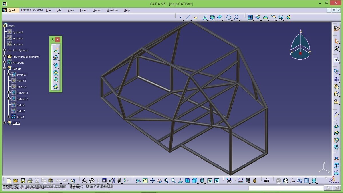 巴哈 底盘 汽车 3d模型素材 其他3d模型