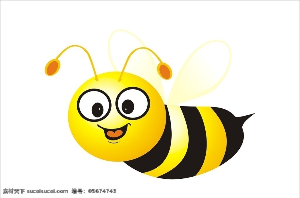 蜜蜂矢量 蜜蜂 蜜 黄色蜂 昆虫矢量 矢量素材 其他矢量 矢量