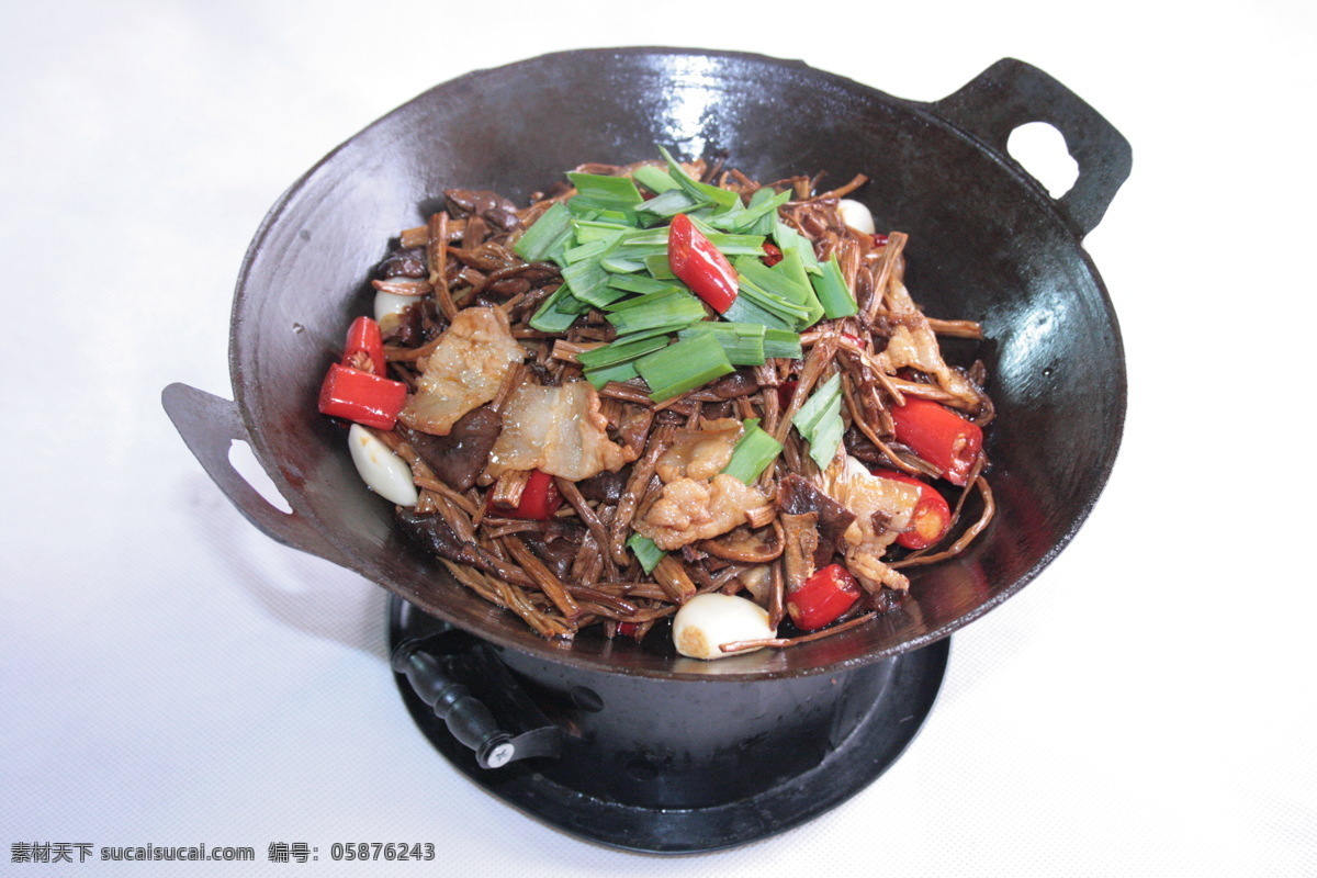干锅茶树菇 餐饮美食 传统美食 摄影图库