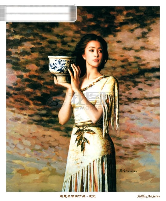 油画免费下载 美女油画 艺术油画 油画 谢楚余 装饰素材