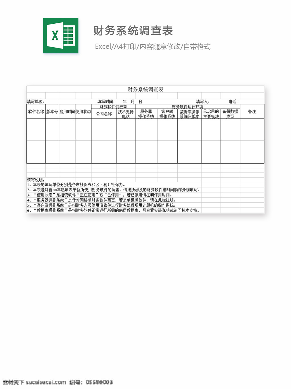 财务系统 调查表 表格 表格模板 表格设计 图表 财务