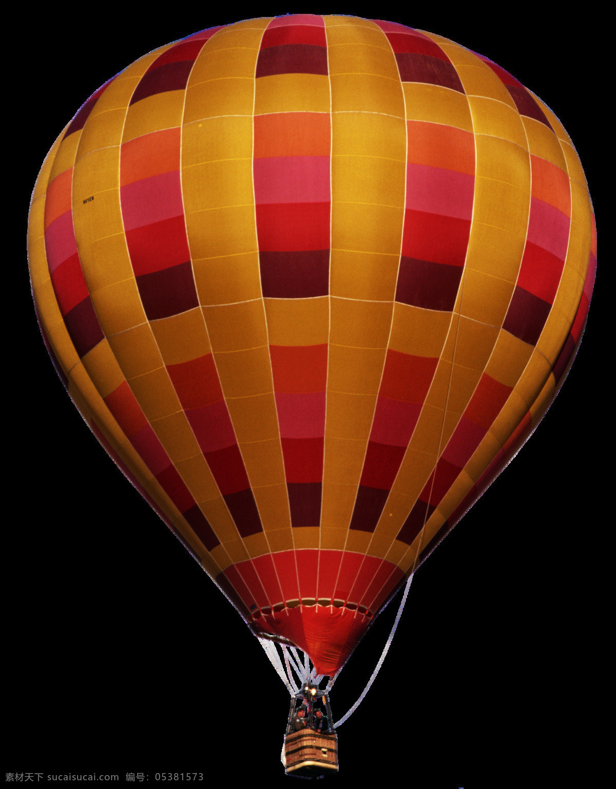 手绘 炫彩 时尚 感 热气球 透明 橙色 红色 几何 格仔 透明素材 免扣素材 装饰图片