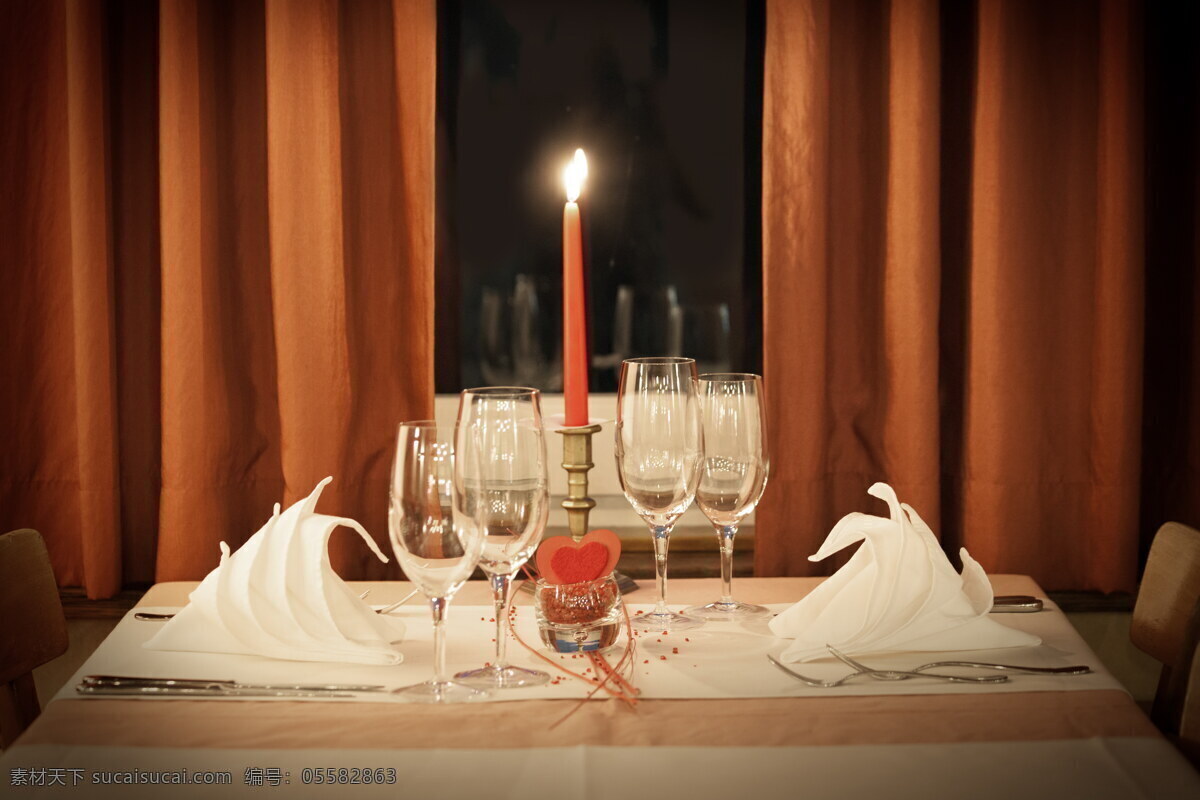 浪漫 烛光 晚餐 布置 烛光晚餐 餐具