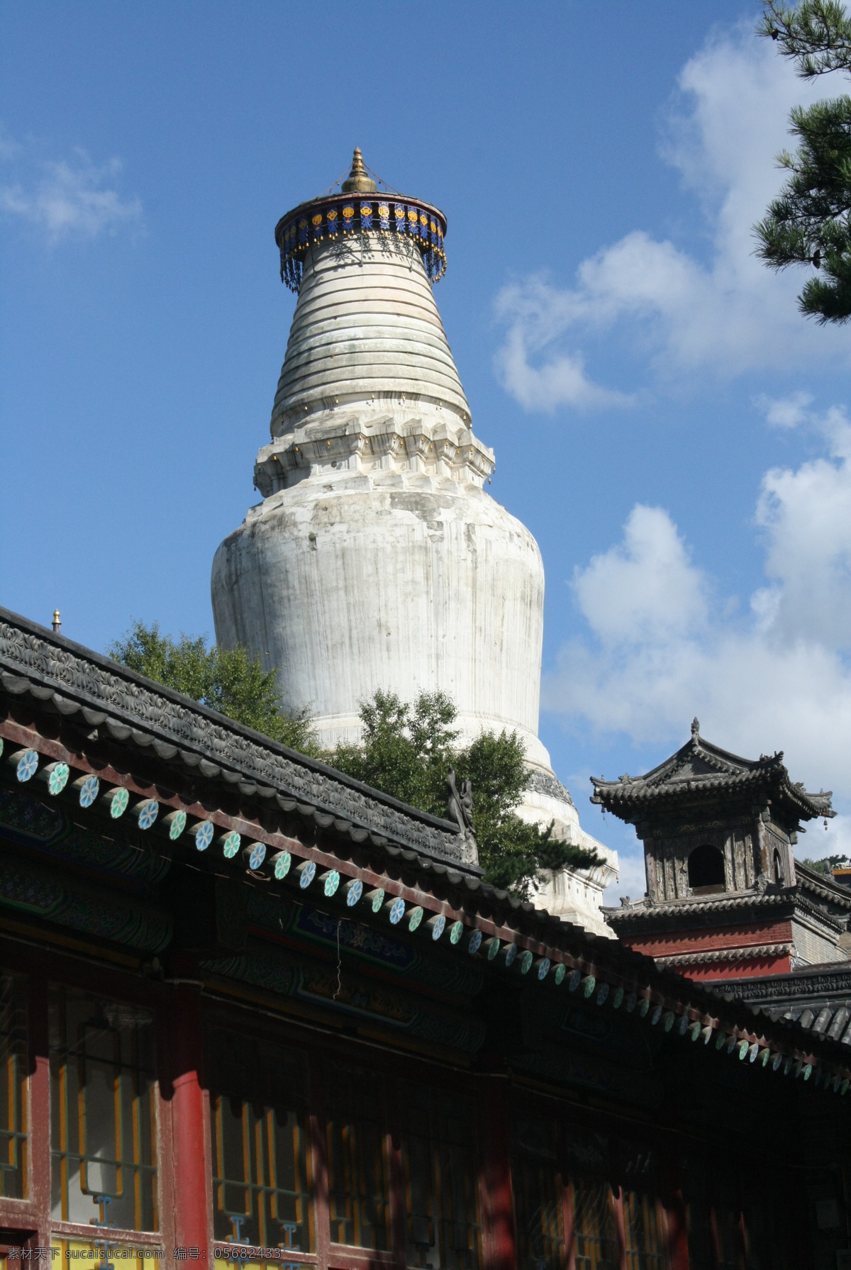 五台山大白塔 五台山 大白塔 石塔 白塔 塔 寺庙 建筑园林 建筑摄影