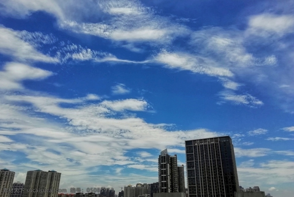 蓝天白云 晚霞 夕阳 云朵 云彩 蓝天 天空背景 天空 惠州风光 自然景观 自然风景