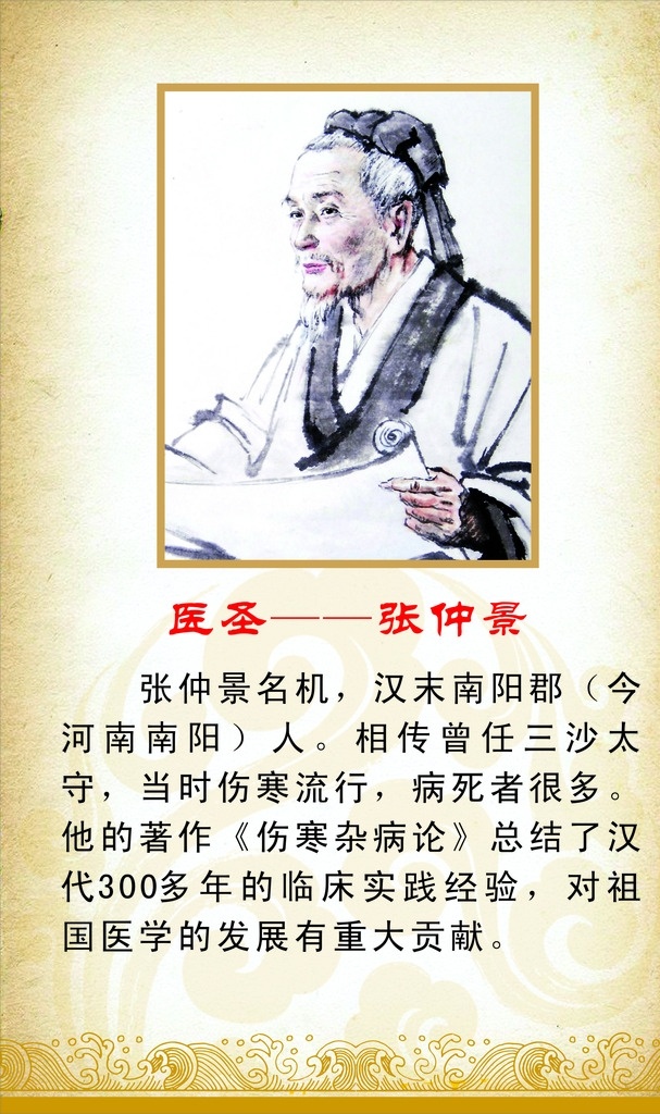 壹善堂 张仲景 医学 界区 上墙设计 海报