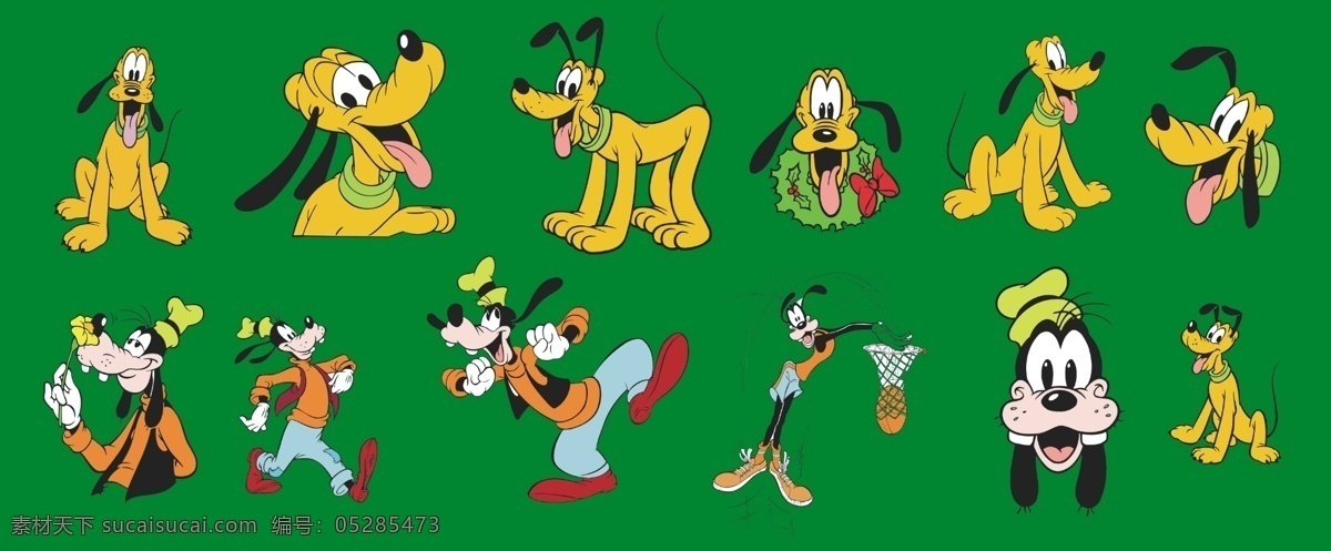 布鲁托 米奇 迪斯尼 米奇系列 卡通 欧美动漫 动物 卡通动物 卡通形象 广告设计模板 其他模版 源文件库 300