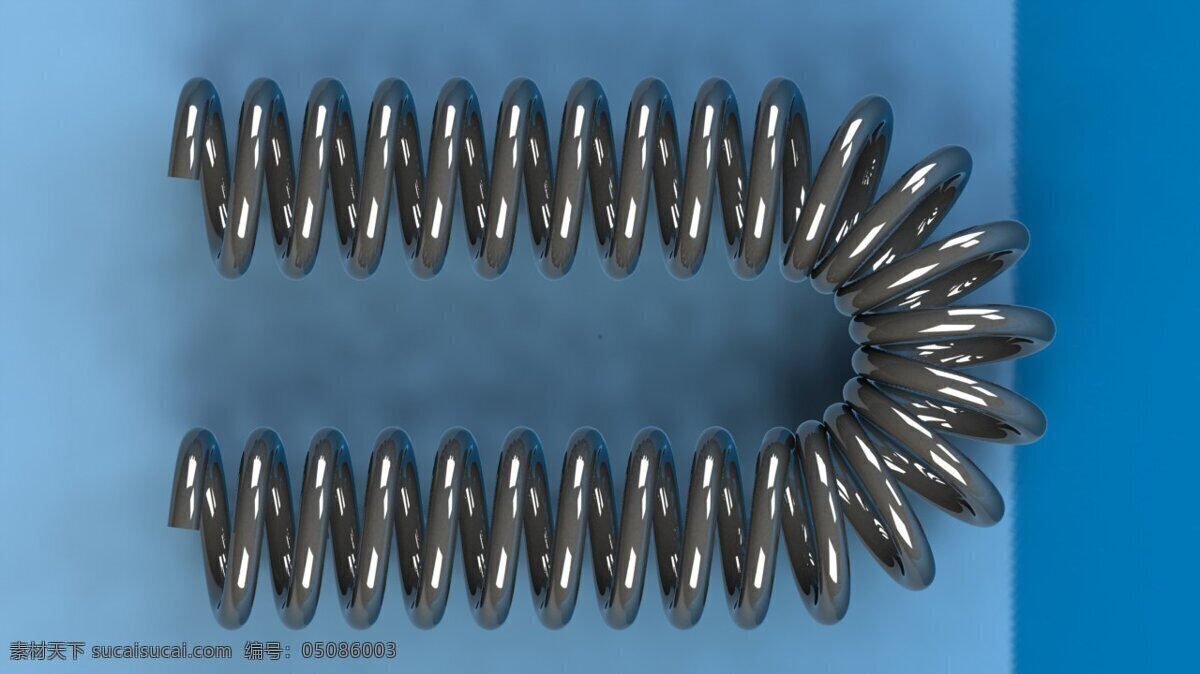 弹簧免费下载 弹簧 3d模型素材 电器模型