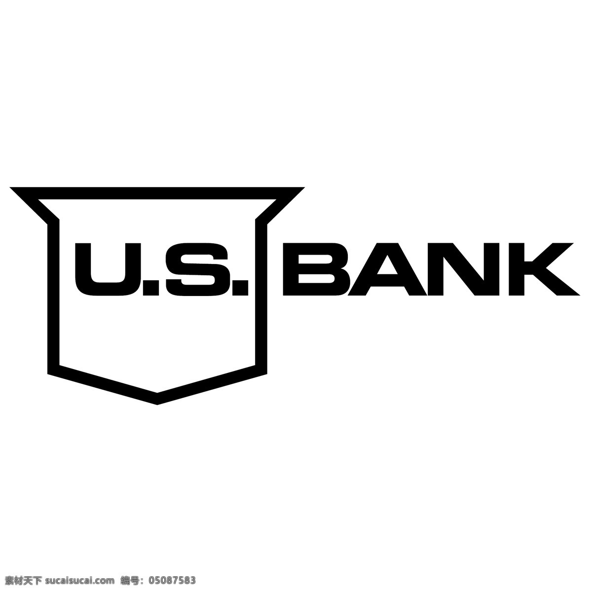美国银行 我们 银行 标志 标识为免费 psd源文件 logo设计