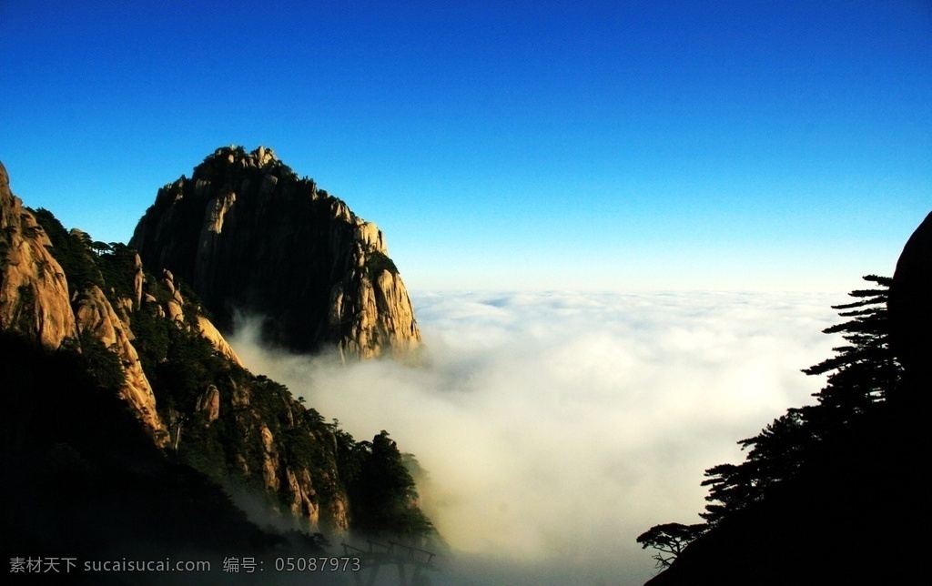 黄山 三山五岳 三山 名胜 风景 旅游 旅行 中国名山 名山大川 山水风景 自然景观